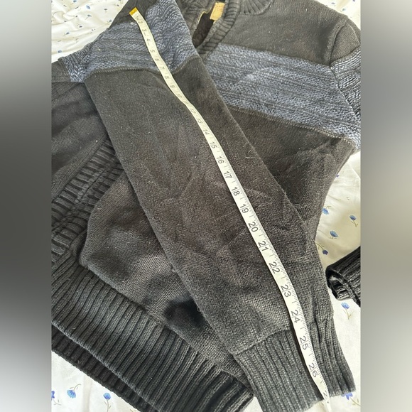 Telluride Clothing Company  XL Men’s Fleece Lined Blue & Black Full Zip Sweater. - Picture 4 of 16